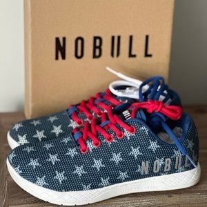 NOBULL Flag Trainers Red White Blue American Athletic Shoes Women’s Size 8